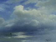 Albert Bierstadt Sea and Sky Spain oil painting artist